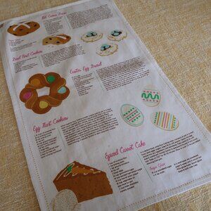 Easter Egg Bread Recipes Cotton Kitchen Towel